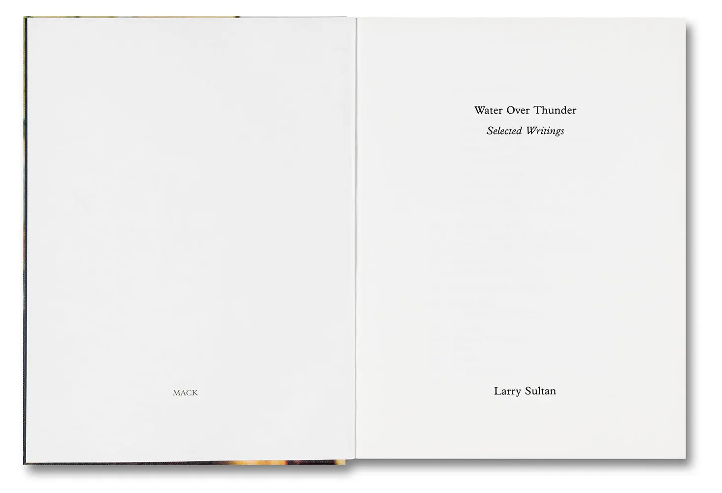 Water Over Thunder: Selected Writings image 3