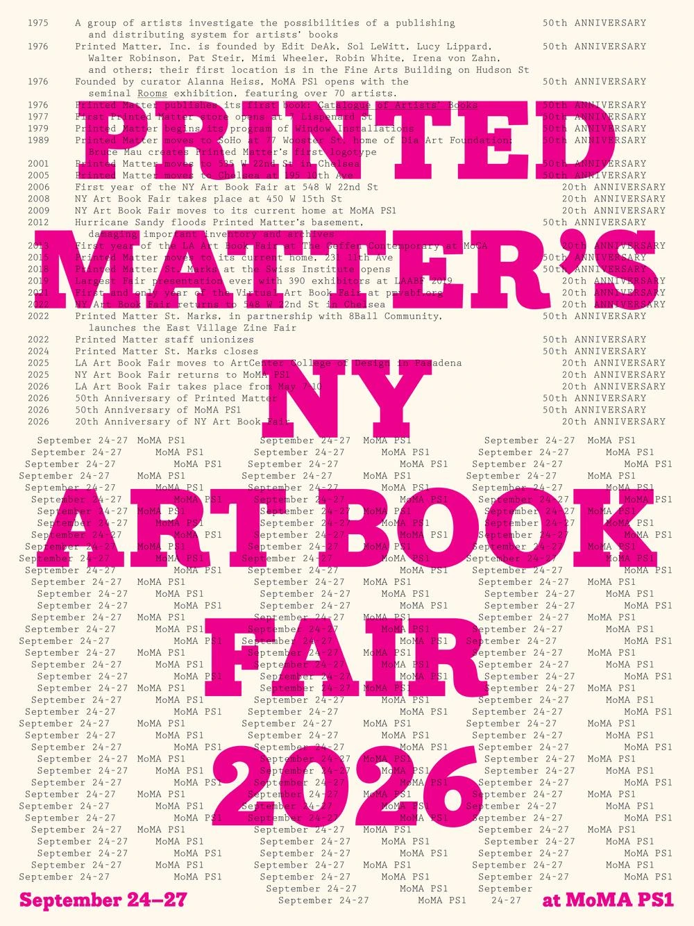 Printed Matter New York Art Book Fair